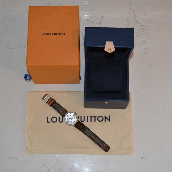 Louis Vuitton Tambor Slim Quartz Dentelle with Diamonds Watch - Picture 3 of 6